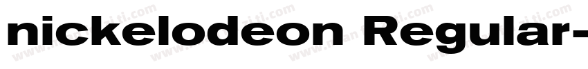 nickelodeon Regular字体转换